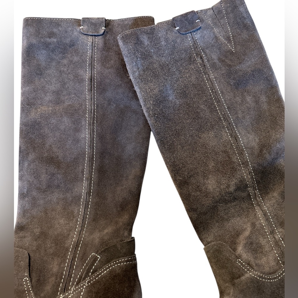 Dolce Vita Garnett Western Inspired Suede Tall Boots, Charcoal Gray, Siz… - Picture 14 of 14